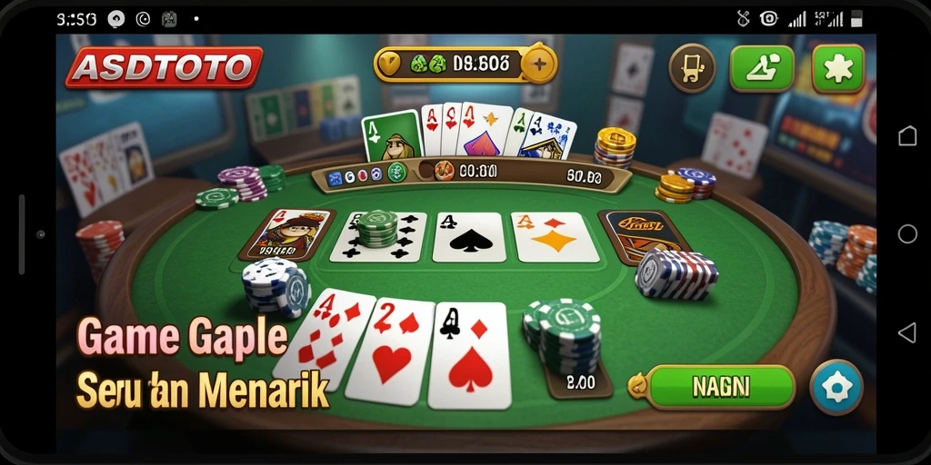 Gameplay seru ASDTOTO dengan nuansa Gaple yang kental.