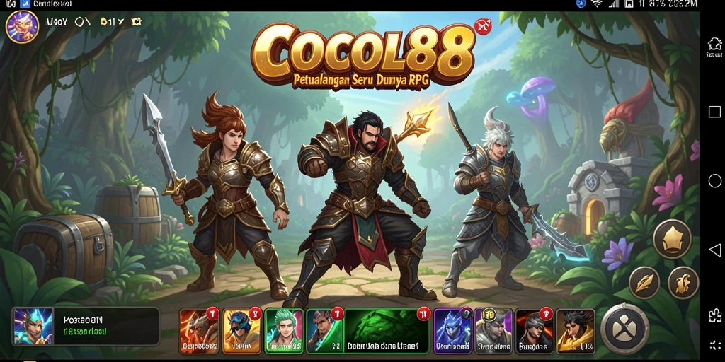 Tampilan gameplay COCOL88 yang menampilkan karakter dan petualangan seru.