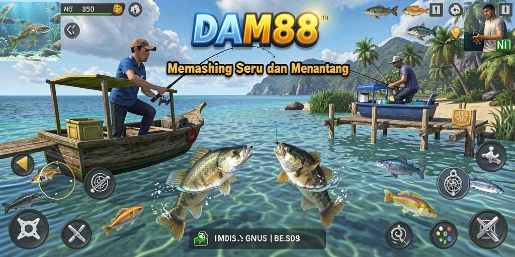 Gameplay seru DAM88 dengan berbagai jenis ikan.