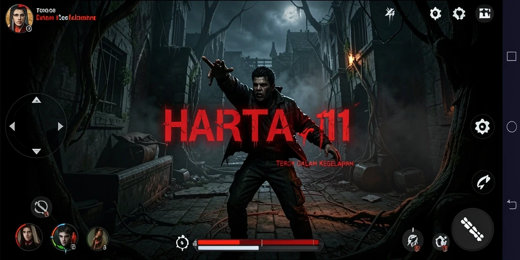Skrinsut HARTA11 menampilkan suasana mencekam yang menghantui.