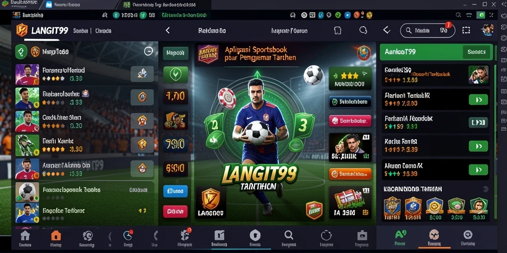 Tampilan gameplay Sportsbook LANGIT99 yang menarik dan interaktif.