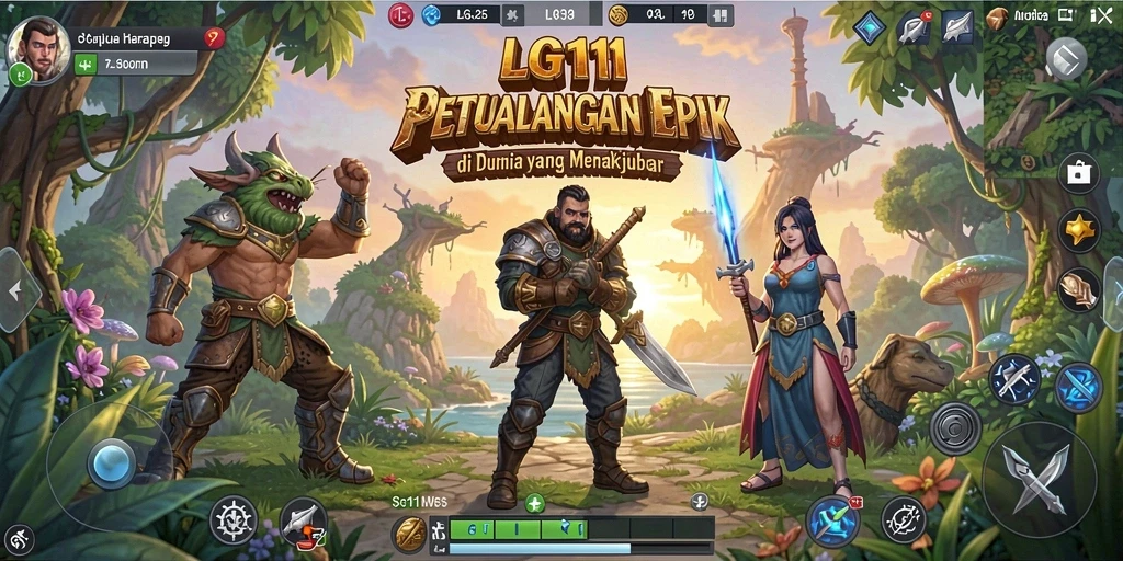 Tampilan gameplay menarik penuh dengan petualangan seru.