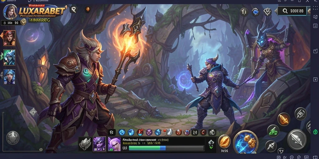 Tampilan menarik saat bermain LUXARABET dengan petualangan MMORPG.