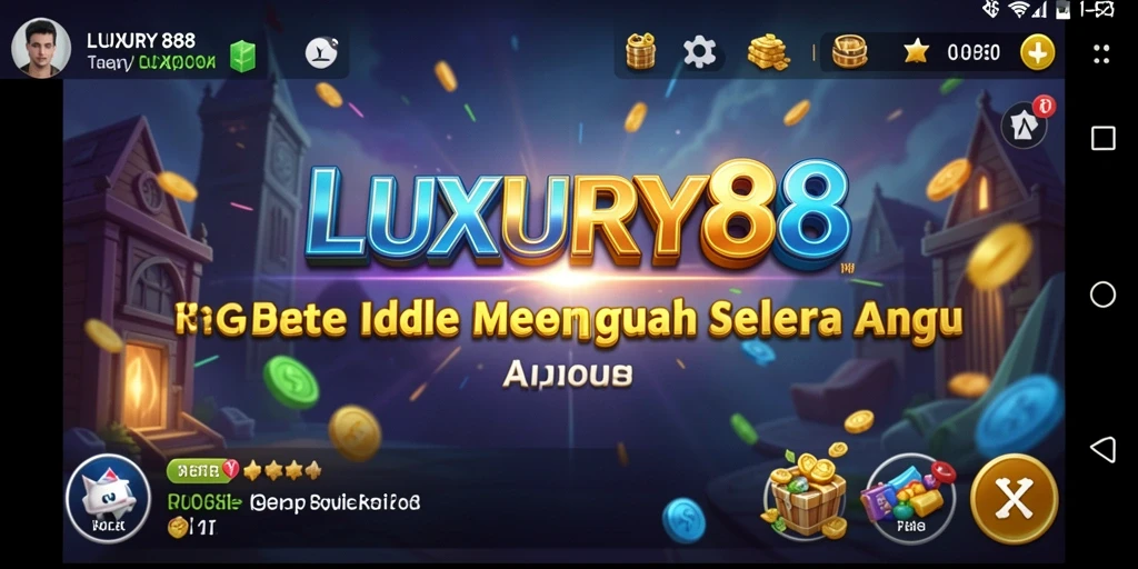 Screenshot menampilkan gameplay santai dalam LUXURY88.