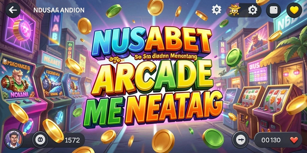 Tampilan gameplay seru dari NUSABET dengan karakter warna-warni dan tantangan menarik.