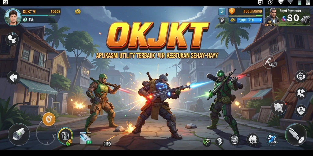 Tampilan antarmuka aplikasi OKJKT yang user-friendly dan intuitif.