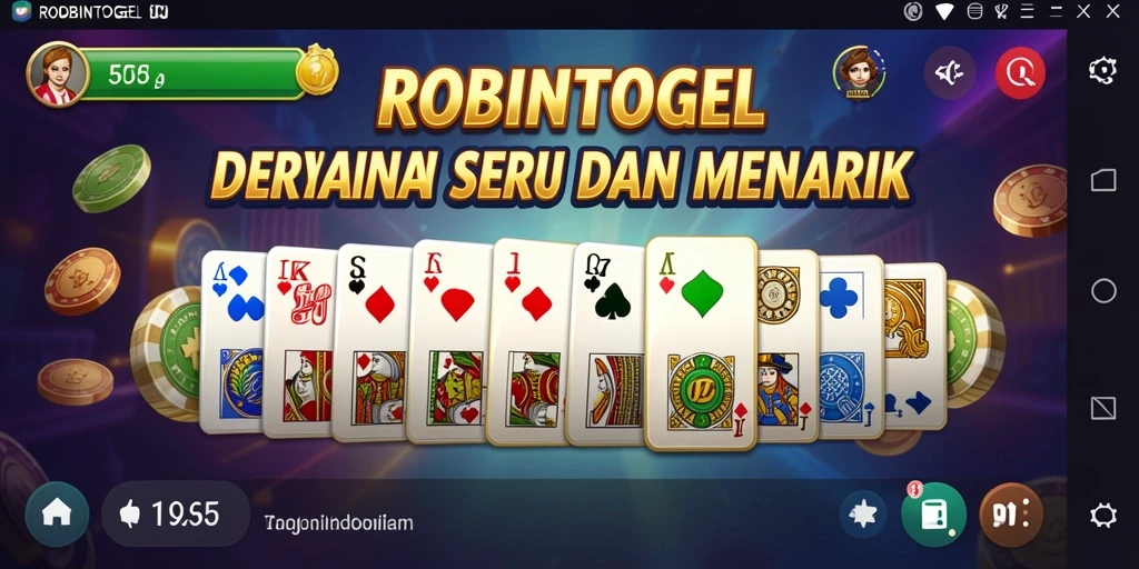 Screenshot gameplay ROBINTOGEL yang menampilkan keseruan bermain Domino.