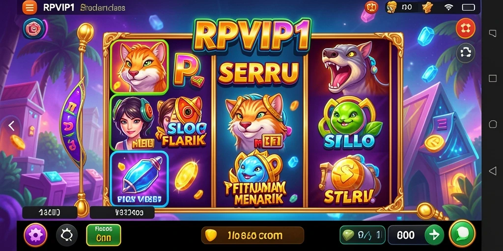 Screenshot gameplay RPVIP1 menampilkan grafik Slot yang menarik.