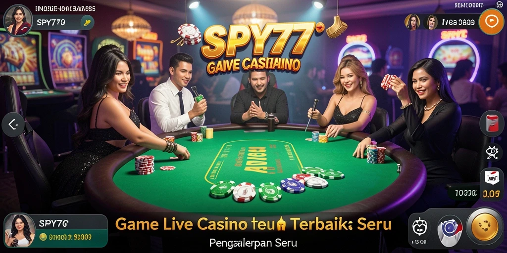 Gameplay Live Casino yang mendebarkan dan interaktif.