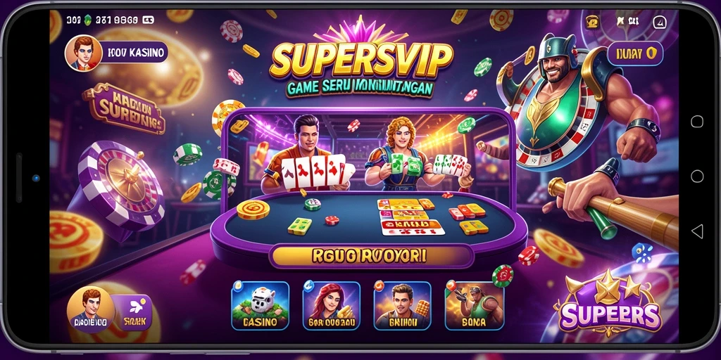 Gameplay menarik di SUPERSVIP dengan berbagai pilihan permainan Kasino.