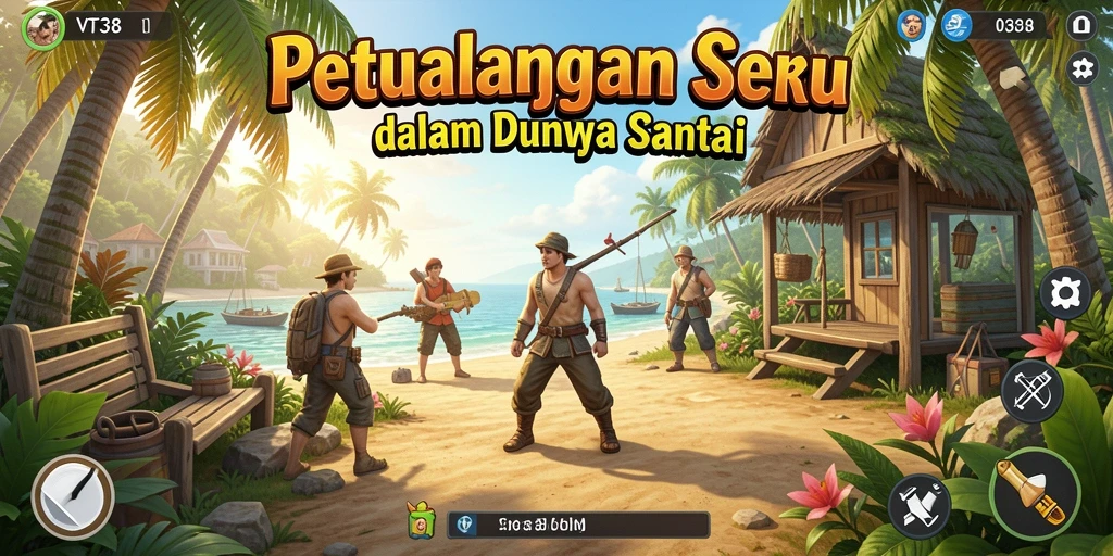 Screenshot VT38 menampilkan momen seru dalam petualangan Casual.